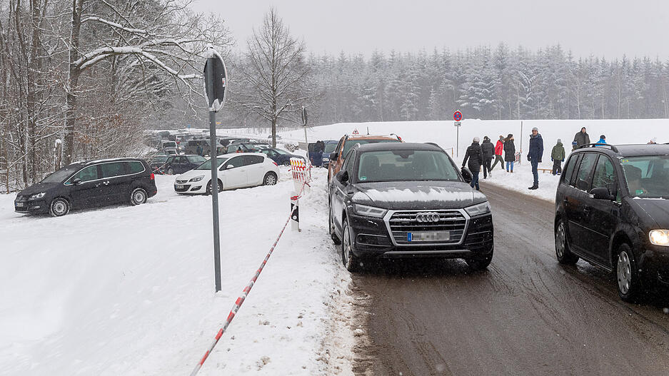 Schnee am Stocksberg am 17. Januar