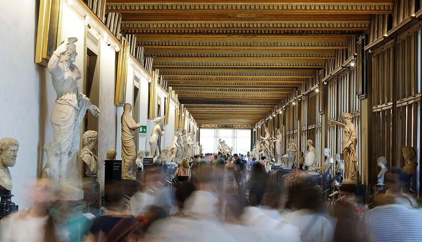 Mehr als f&uuml;nf Millionen Besucher kommen jedes Jahr in die Uffizien.