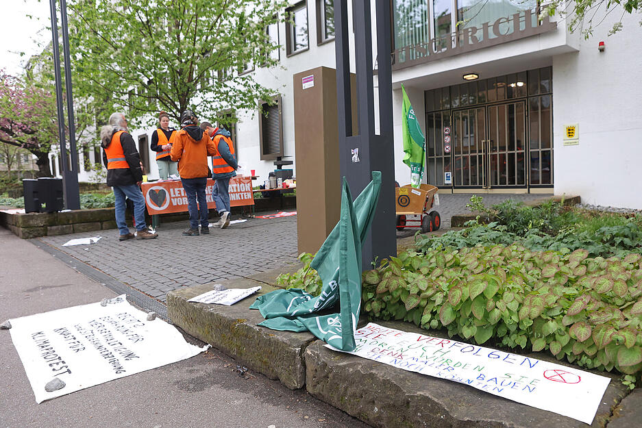 Prozess gegen Klimaaktivisten am Amtsgericht Heilbronn