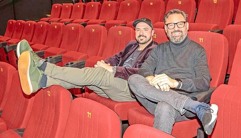 Vor der Filmpremiere im Arthaus Kino: Antonio Fernandes Lopes (links), Produzent und Soundtrack-Komponist, und Regisseur Andreas Kröneck.