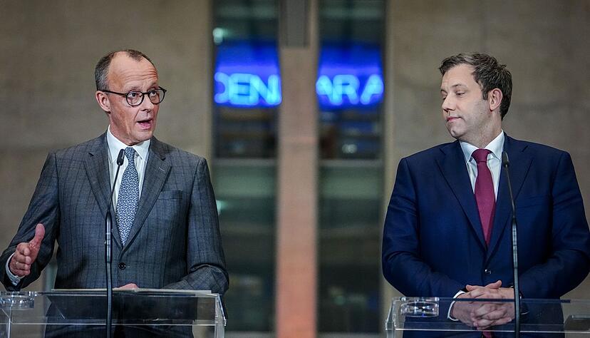 Können die Fraktionschefs von Union und SPD, Merz und Klingbeil, die Grünen noch auf ihre Seite ziehen? Können die Fraktionschefs von Union und SPD, Merz und Klingbeil, die Grünen noch auf ihre Seite ziehen?