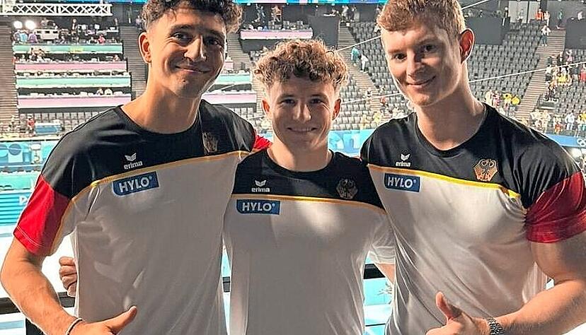 Bei den Olympischen Spielen in Paris ist Milan Hosseini (links) Ersatzmann gewesen.