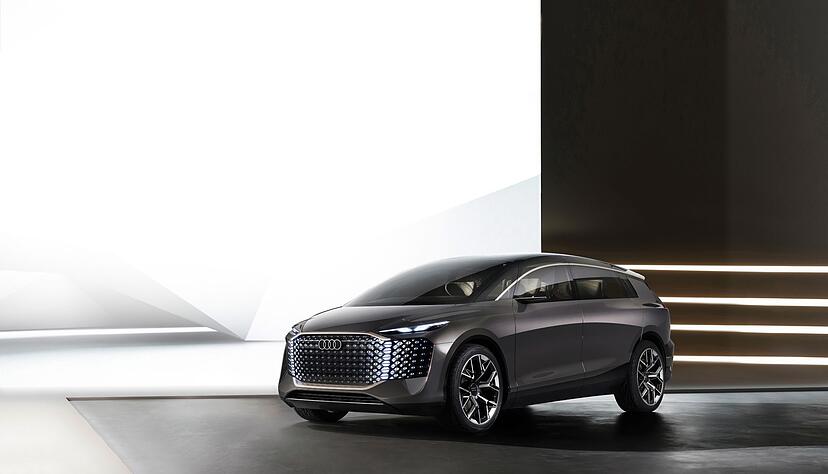 Luxus-Lounge auf vier Rädern: So zeigt sich die Studie Urbansphere Concept von Audi.