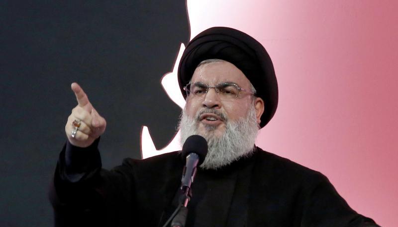 Hassan Nasrallah, Hisbollah-Chef, spricht am Aschura-Tag. (Archivbild).