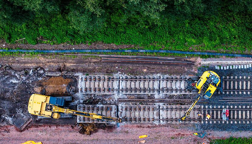 Seit Anfang August l&auml;uft die Sanierung der Strecke und war bisher auf einem guten Weg. (Archivbild)