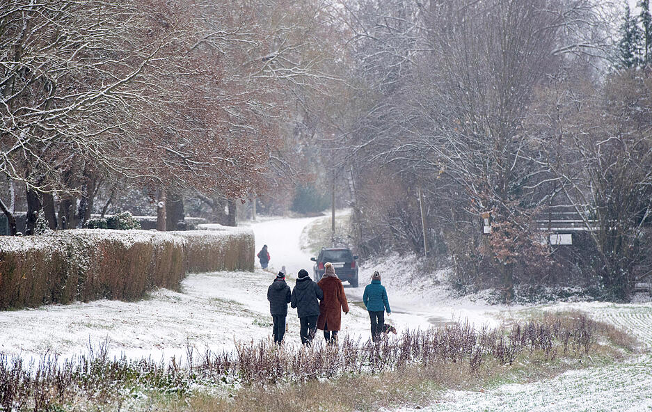 Erster Schneefall zum dritten Advent