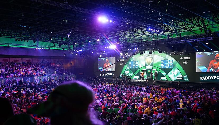 Blick in den Alexandra Palace in London.