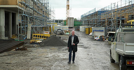 Die 45 Jahre alten bisherigen Geb&auml;ude an der Abstatter Seestra&szlig;e wurden bereits abgerissen. Jetzt entstehen die neuen Geb&auml;ude.