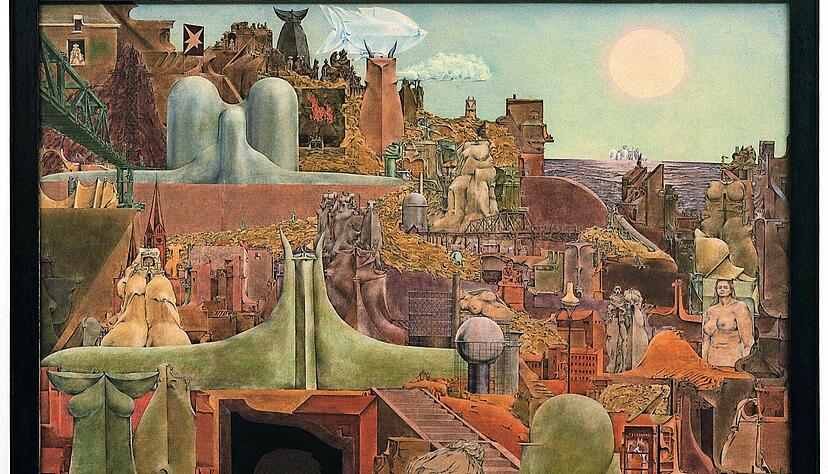 "Strange Coast", vorn Axel Arndt im Selbstportr&auml;t.
Foto: Sammlung W&uuml;rth