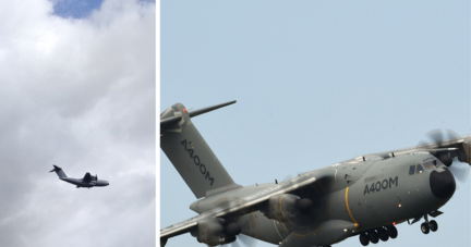 Transportflugzeug der Bundeswehr vom Typ Airbus A-400M flog – für viele Menschen auffällig tief – am Montagmittag über die Region.