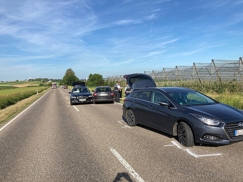 Unfall mit sechs Autos zwischen Gemmingen und Schwaigern