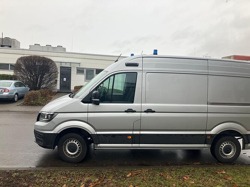 Die Spurensicherung ist bei der Firma Hänel in Bad Friedrichshall.