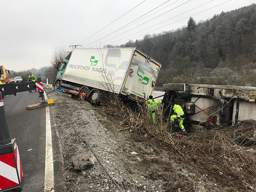 Lkw-Unfall bei M&ouml;ckm&uuml;hl
