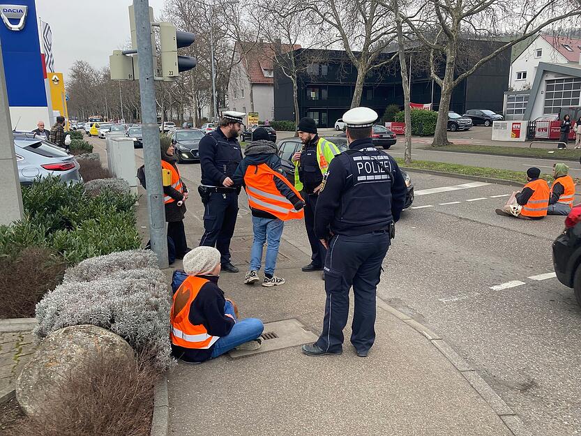 "Letzte Generation" protestiert in Heilbronn