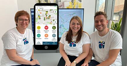 Sind das Team, das das Projekt Mobiwert in Neckarsulm betreut: Silke Messer, (links), Carina Puff und Julian Dierstein.