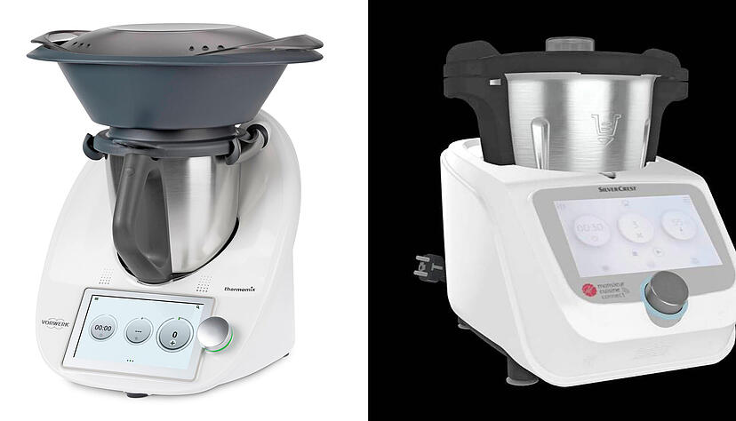 Der Thermomix (links) hat sich bei Vorwerk seit 2014 zu einem Verkaufsschlager entwickelt. Lidl vertreibt den Monsieur Cuisine seit 2018.