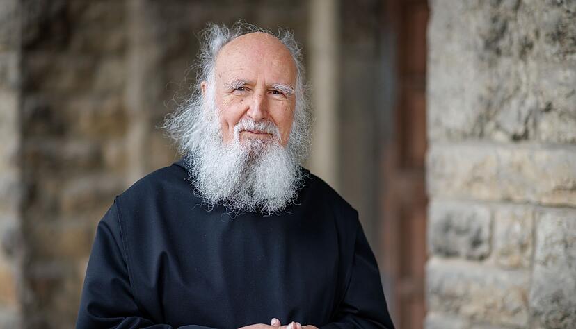 Benediktinerm&ouml;nch Anselm Gr&uuml;n in der Abtei M&uuml;nsterschwarzach.