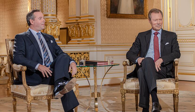 Das Datum f&uuml;r den Thronwechsel in Luxemburg ist noch geheim (Interview-Foto vom Palast)