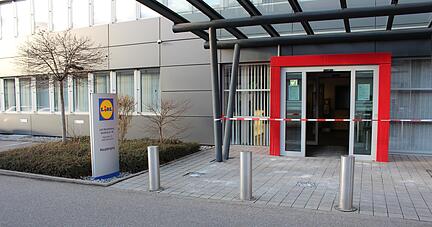 Explosion in Lidl-Verwaltungsgebäude