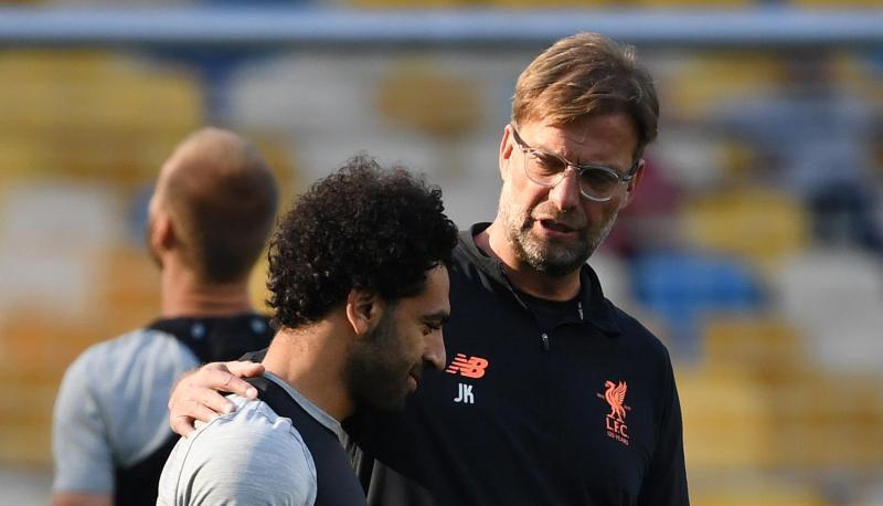 Wollen Reals dritten Titel in Folge verhindern: Liverpool-Coach Jürgen Klopp (r) und Superstar Mohamed Salah.