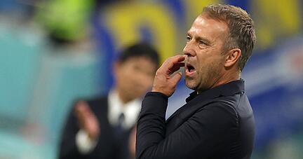 Bundestrainer Hansi Flick war nach der Niederlage nat&uuml;rlich entt&auml;uscht.