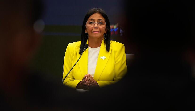 Delcy Rodr&iacute;guez ist die Vizepr&auml;sidentin von Venezuela. (Archivbild)
