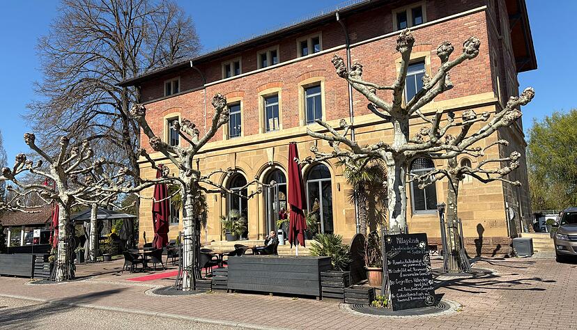 Das Restaurant "Zum Alten Bahnhof" in Leingarten.