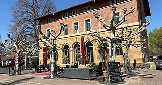 Das Restaurant "Zum Alten Bahnhof" in Leingarten.