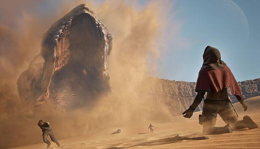 Der Sandwurm in «Dune Awakening» frisst alles - auch das gesamte Inventar. Der Sandwurm in «Dune Awakening» frisst alles - auch das gesamte Inventar.