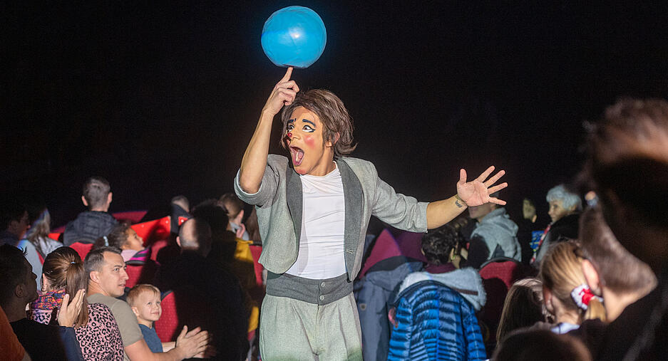 Vorstellung im Heilbronner Weihnachtszirkus