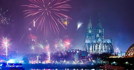 Feuerwerk in Köln.