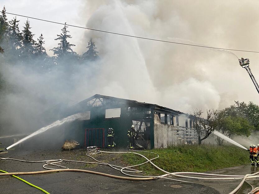 Brand Gewerbebetrieb Oberkessach Brand Gewerbebetrieb Oberkessach