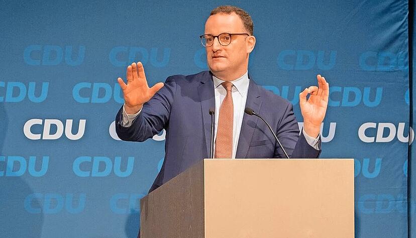 Der CDU-Politiker Jens Spahn bei seinem Auftritt in der Heilbronner Harmonie. Der CDU-Politiker Jens Spahn bei seinem Auftritt in der Heilbronner Harmonie.