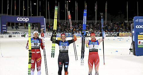 Rydzek glänzt in Lahti. Rydzek glänzt in Lahti.