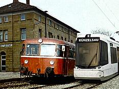 Der Bahnhof in Waldenburg w&auml;re der Knotenpunkt in Verbindung zur Hohenlohebahn, wenn die Kochertalbahn reaktiviert w&uuml;rde.