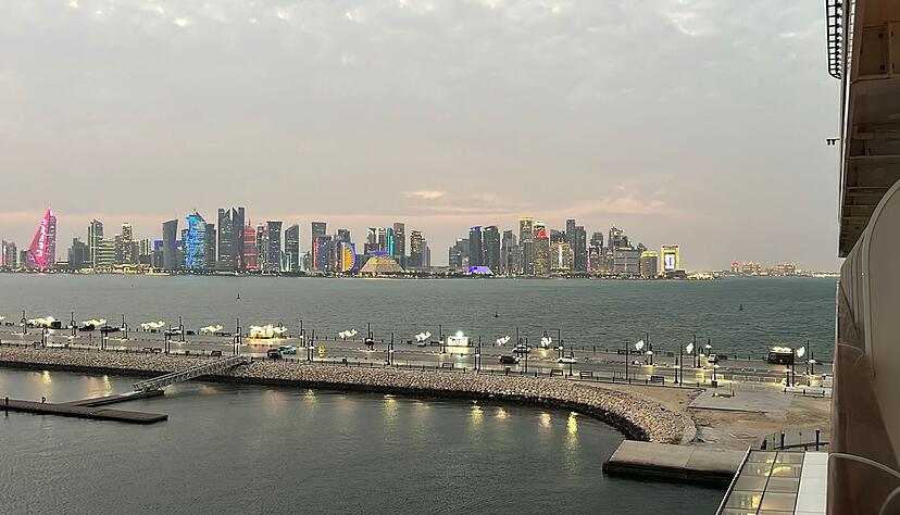 Am Morgen sei am Hafen von Doha noch alles in Ordnung gewesen, berichtet Lana D&ouml;rrer.