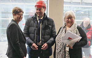 Sylvia C. Weber (v. l.), Paul Krämer und Forumsleiterin Andrea Knollmann.