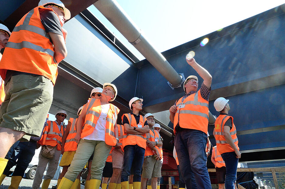 Stimme-Lesersommer: Besuch auf der A6-Baustelle Neckartalübergang