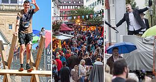 Motorman-Run (von links), Heilbronner Weindorf und Käsritt in Leingarten: Am Wochenende stehen in der Region einige Großveranstaltungen auf dem Programm.