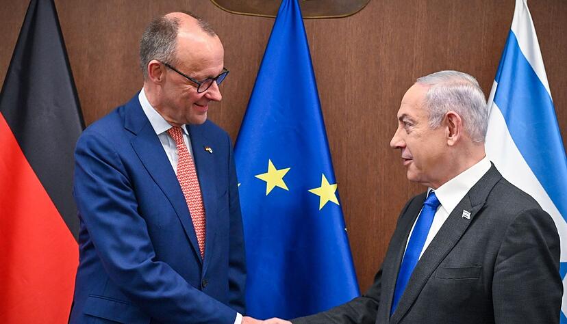 Vor seiner Wahl zum Kanzler traf Merz Israels Ministerpr&auml;sidenten Benjamin Netanjahu - inzwischen kritisiert er dessen Politik scharf. (Archivbild)