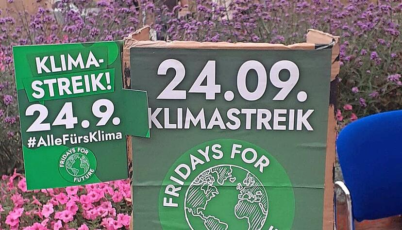 Beim Nachhaltigkeitstag in Heilbronn wurde Werbung für die  Aktion am Freitag gemacht.
Foto: Matti Krips Beim Nachhaltigkeitstag in Heilbronn wurde Werbung für die  Aktion am Freitag gemacht.
Foto: Matti Krips