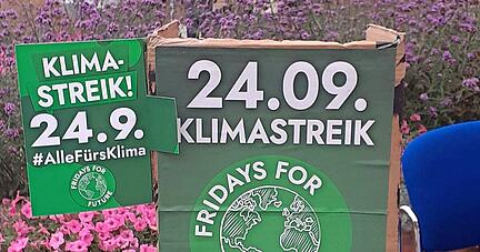 Beim Nachhaltigkeitstag in Heilbronn wurde Werbung für die morgige Aktion gemacht.
Foto: Matti Krips Beim Nachhaltigkeitstag in Heilbronn wurde Werbung für die morgige Aktion gemacht.
Foto: Matti Krips