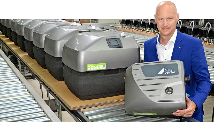 Martin Dürrstein leitet die Dürr Dental SE, einen Hersteller von Medizintechnik für Zahnärzte. Das Unternehmen ist in Bietigheim-Bissingen beheimatet.
Foto: Dürr Dental