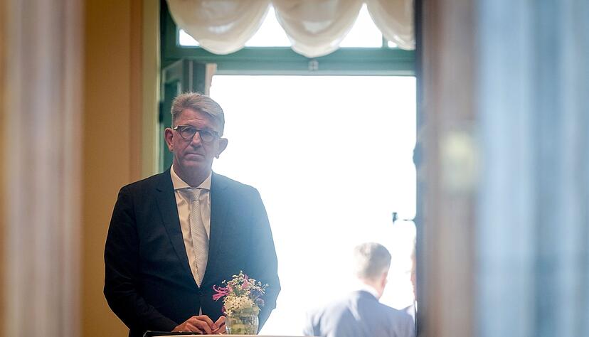 Kulturstaatsminister Weimer zum Auftakt der Klausur. Er reiste wegen eines Trauerfalls in der Familie kurzfristig ab.