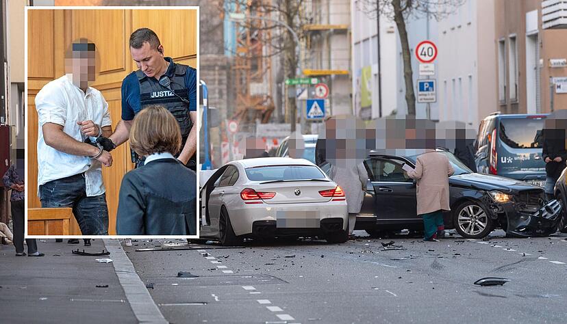 Die Unfallstelle in der Heilbronner Wollhausstraße: Der Angeklagte soll mit beinahe 100 km/h – bei erlaubten 40 Stundenkilometern – einen tödlichen Unfall verursacht haben, so der Vorwurf.