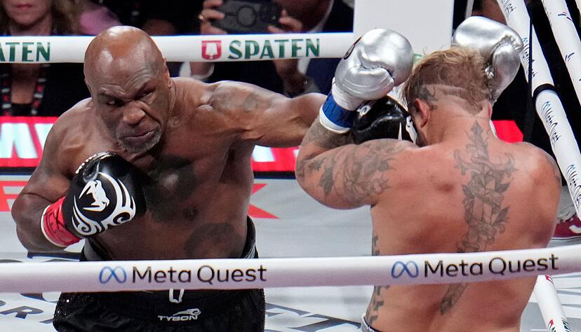 Bei seinem letzten Kampf hatte Tyson einen guten Start und schleppte sich dann nur noch durch den Ring. (Archiv-Foto) Bei seinem letzten Kampf hatte Tyson einen guten Start und schleppte sich dann nur noch durch den Ring. (Archiv-Foto)