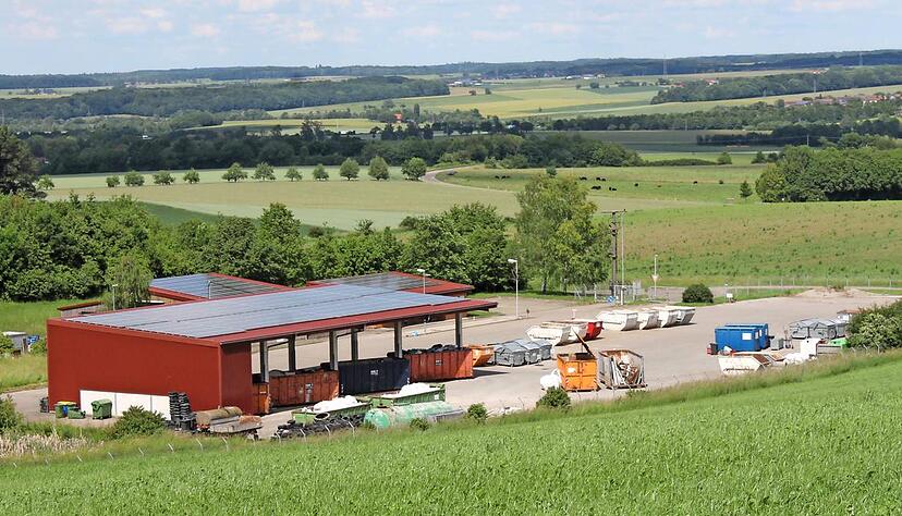 Der Betriebs- und Recyclinghof in Beltersrot wird saniert und umgebaut. Die Entw&auml;sserung wird erneuert und die An- und Ablieferung neu geordnet.Foto: Ralf Reichert