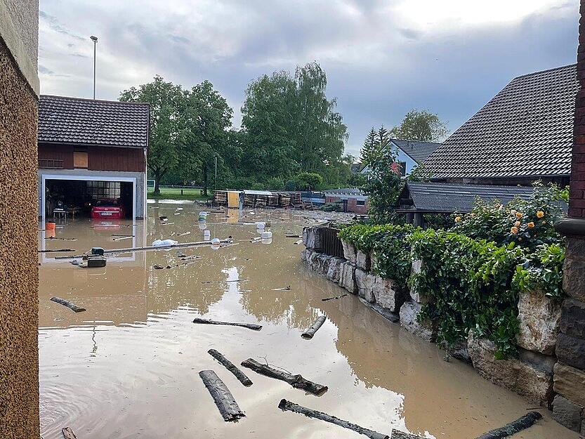 Unwetter zieht über Gemmingen hinweg