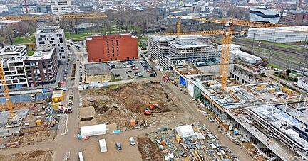 Im Neckarbogen hatte Paulus Wohnbau den Zuschlag für zwei Baufelder erhalten. Dort wird gebaut.
Foto: Ralf Seidel