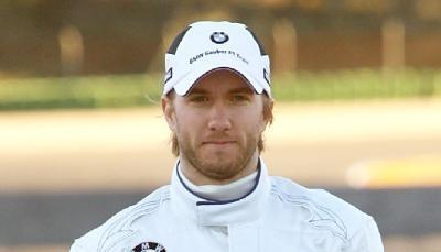 Der deutsche Rennfahrer Nick Heidfeld f&auml;hrt f&uuml;r den Rennstall von BMW Sauber.